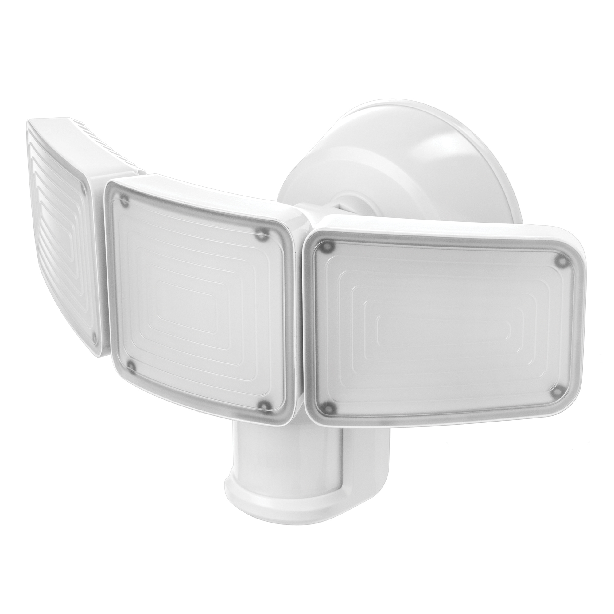 Home Zone Security, 3500-Lumen Triple-Head LED Security Light, Color White, Included (qty.) 1 Model# ES00937G